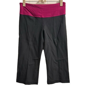 Pink and Black Capri Leggings